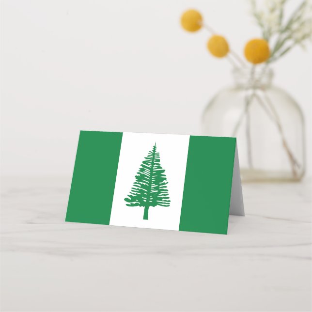 Cartão De Mesa Bandeira da Ilha Norfolk (Frente)