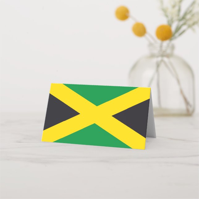 Cartão De Mesa bandeira da Jamaica (Frente)