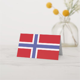 Cartão De Mesa Bandeira da Noruega