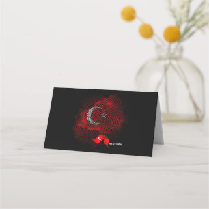 Cartão De Mesa Bandeira da Turquia