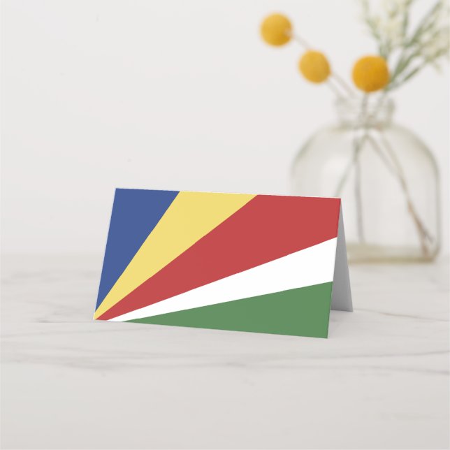 Cartão De Mesa Bandeira das Seychelles (Frente)