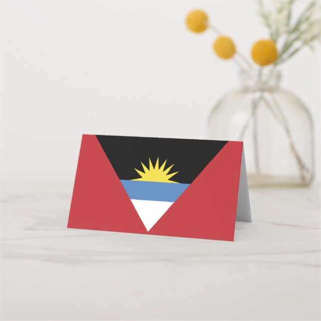 Cartão De Mesa Bandeira de Antígua e Barbuda (Frente)