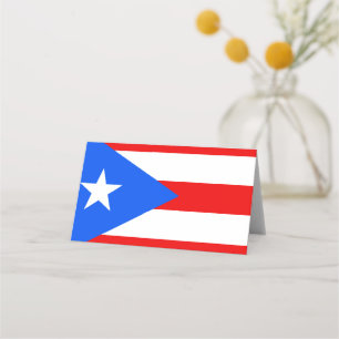 Cartão De Mesa Bandeira de Porto Rico