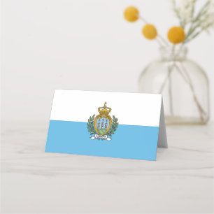 Cartão De Mesa Bandeira de São Marino
