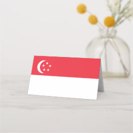 Cartão De Mesa bandeira de Singapura