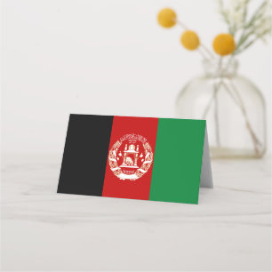 Cartão De Mesa Bandeira do Afeganistão