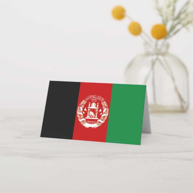 Cartão De Mesa Bandeira do Afeganistão (Frente)