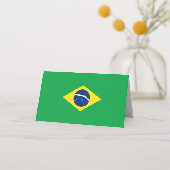 Cartão De Mesa Bandeira do Brasil (Frente)