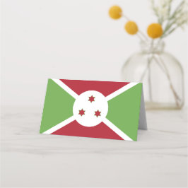 Cartão De Mesa Bandeira do Burundi