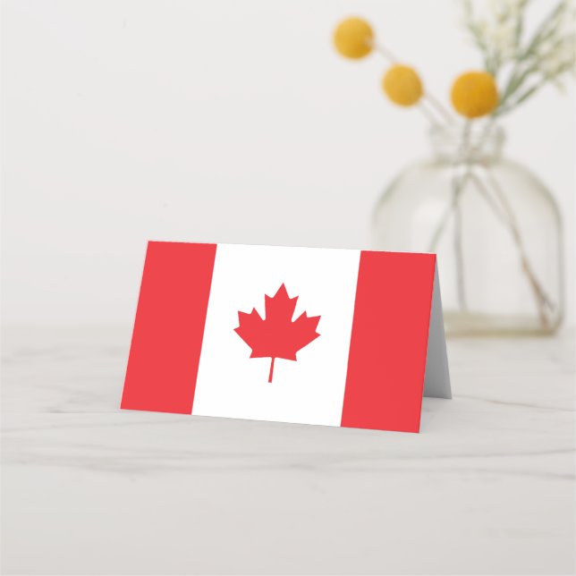 Cartão De Mesa Bandeira do Canadá (Frente)