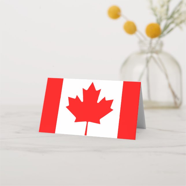Cartão De Mesa Bandeira do Canadá (Frente)