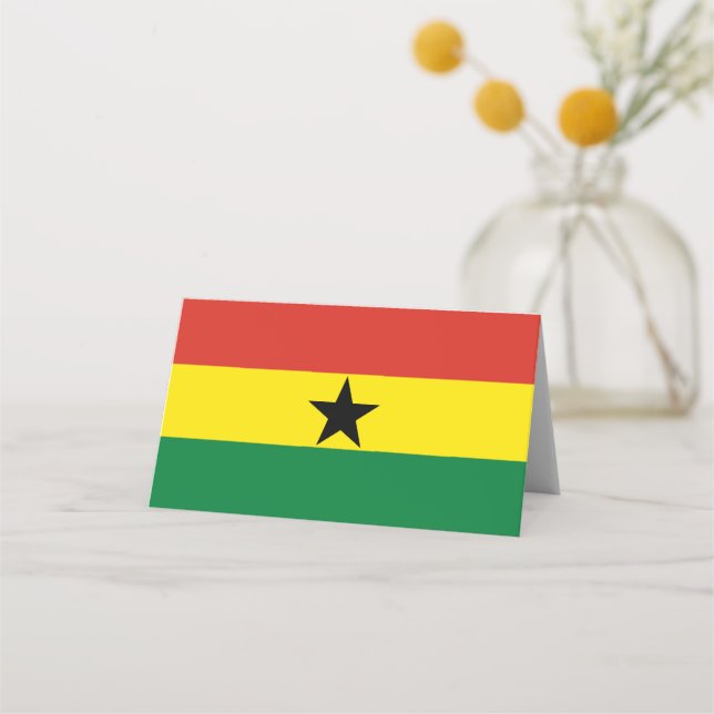 Cartão De Mesa Bandeira do Gana (Frente)