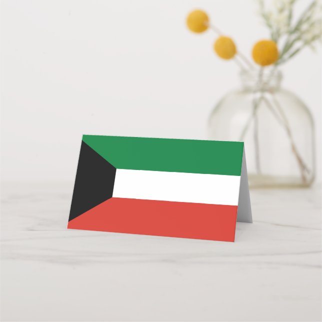 Cartão De Mesa bandeira do Kuwait (Frente)