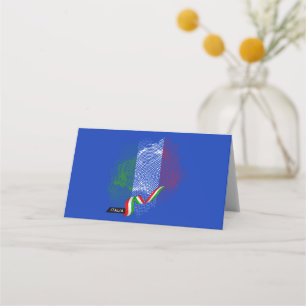 Cartão De Mesa bandeira italiana