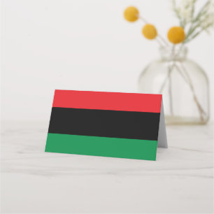 Cartão De Mesa Bandeira Pan-Africana UNIA