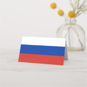 Cartão De Mesa bandeira russa
