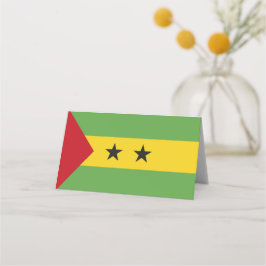 Cartão De Mesa bandeira São Tomé e Príncipe