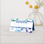 Cartão De Mesa Bar Bat Mitzvah Sentado de  COR<br><div class="desc">Bem-vindo à minha loja! Você sabia que pode fazer essa QUALQUER cor que quiser? É verdade,  também posso ajudá-lo a personalizar isso de QUALQUER maneira! Envie-me solicitações por e-mail para marlalove@hotmail.com</div>