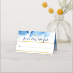 Cartão De Mesa BAR MITZVAH - moderna estrela da folha de ouro azu<br><div class="desc">pelo kat massard >> kat@simplysweetPAPERIE.com <<< Uma tendência, design bonitinho para os seus CARDS DE RESIDÊNCIA de eventos. Escrever nomes de convidados manuais e adicionar número de tabela TIP: 1. Para mudar/mover gráficos e fontes e adicionar mais texto - pressione o botão "personalizar" - - - - - - -...</div>
