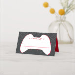 Cartão De Mesa BAR MITZVAH moderno controle do jogador legal verm<br><div class="desc">por kat massard >> kat@simplysweetPAPERIE.com <<< Uma tendência, design bonitinho para seus CARDS DE RESIDÊNCIA de Eventos, com nomes de convidados manuais e com número de tabela TIP: 1. Para mudar/mover gráficos e fontes e adicionar mais texto - pressione o botão "personalizar" - - - - - - - -...</div>