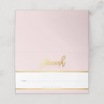 Cartão De Mesa BAT MITZVAH nome de ouro rosa-rosa moderno<br><div class="desc">pelo kat massard >> kat@simplysweetPAPERIE.com <<< Uma tendência, design bonitinho para os seus CARDS DE RESIDÊNCIA de eventos. Escrever nomes de convidados manuais e adicionar número de tabela TIP: 1. Para mudar/mover gráficos e fontes e adicionar mais texto - pressione o botão "personalizar" *** Matching event stationery disponível em minha...</div>
