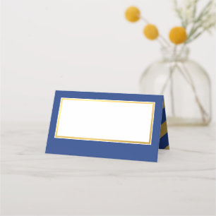 Cartão De Mesa BAT MITZVAH, ouro azul real, azul-real