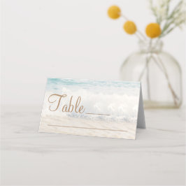 Cartão De Mesa Beach Wedding Seaside Wedding Place Card