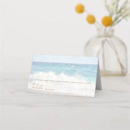 Cartão De Mesa Beach Wedding Seaside Wedding Place Card