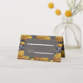 Cartão De Mesa Beautiful Custom Carnation Garden Fall Wedding