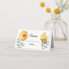 Cartão De Mesa Bee Baby Shower Place Card