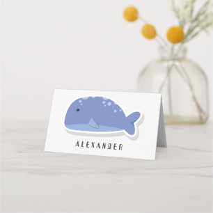 Cartão De Mesa Bloco de desenho animado bonito personalizado Bale