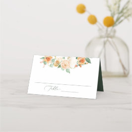 Cartão De Mesa Boho Neutral Greenery Floral Casamento Botânico