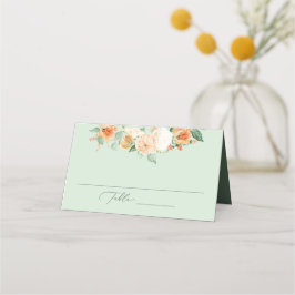 Cartão De Mesa Boho Sage Green Greenery Casamento Floral