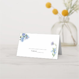 Cartão De Mesa Boho Watercolor Wildflower Place Card