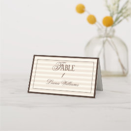 Cartão De Mesa Café com Dinheiro Antigo Casamento