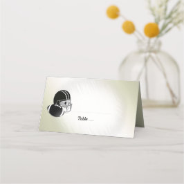 Cartão De Mesa Capacete de Futebol e Ball / Design de Esporte