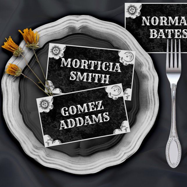 Cartão De Mesa Cartão dobrado gótico da mesa espírita (Criador carregado)