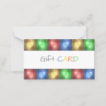 Cartão-presente para Dias de os namorados Colorido