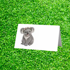 Cartão De Mesa cartãozinho de koala