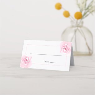 Cartão De Mesa Carteira de Mesa de Casamento de Rosas Rosa