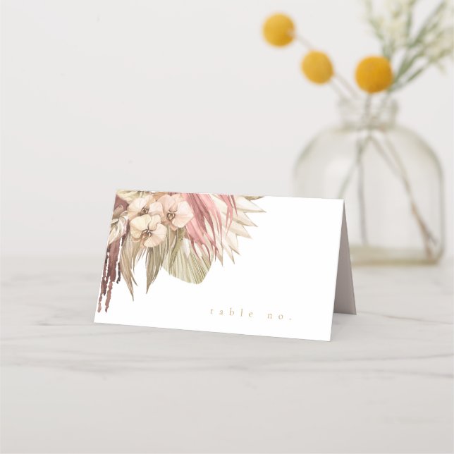 Cartão De Mesa Casamento Boho Oasis ID959 (Frente)