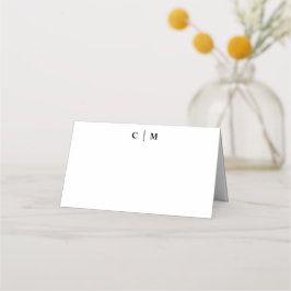 Cartão De Mesa Casamento Bonito Clássico de Serie Simples
