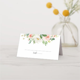 Cartão De Mesa Casamento Botânico Moderno - Rosa Rosa Rosa Rosa R