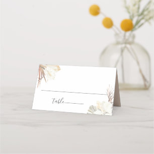 Cartão De Mesa Casamento Botânico Rustic Boho Beach