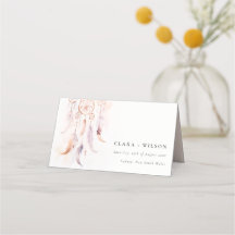 Casamento Chic Boho Feather Dreamcatcher Watercolo