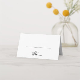 Cartão De Mesa Casamento com Caligrafia do Sul de Belle