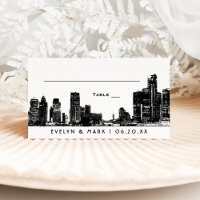 Casamento com Monograma Preto do Horizonte de Detr