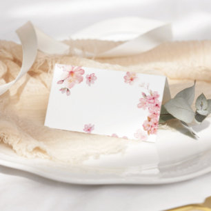 Cartão De Mesa Casamento de cereja e flor