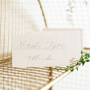 Cartão De Mesa Casamento de praia OASIS