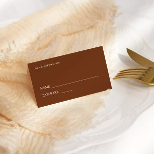 Cartão De Mesa Casamento de Tipografia Moderna e Elegante